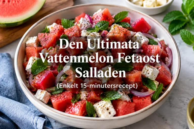 Vattenmelon Fetaost Sallad